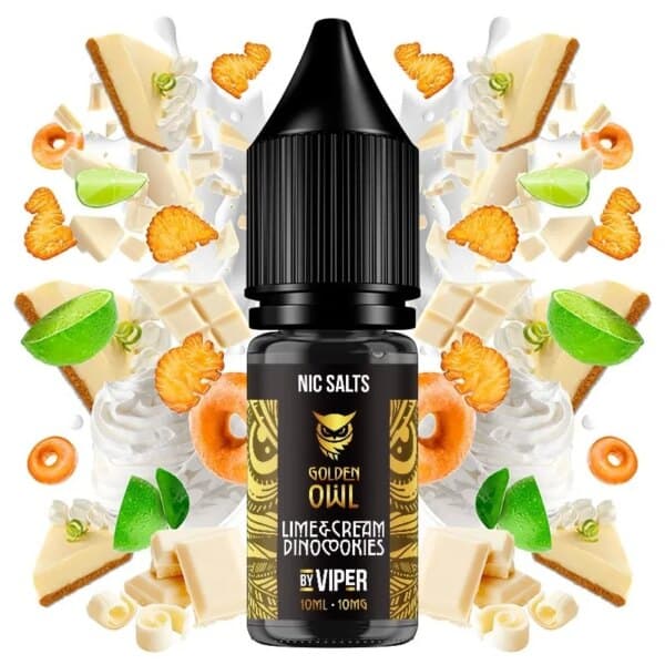 Sales de Nicotina Viper Golden Owl Lime Cream Dinocookies 10ml