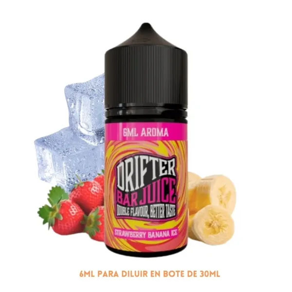 Aroma Drifter Bar Strawberry Banana Ice Longfill 6/30ml - Imagen 1